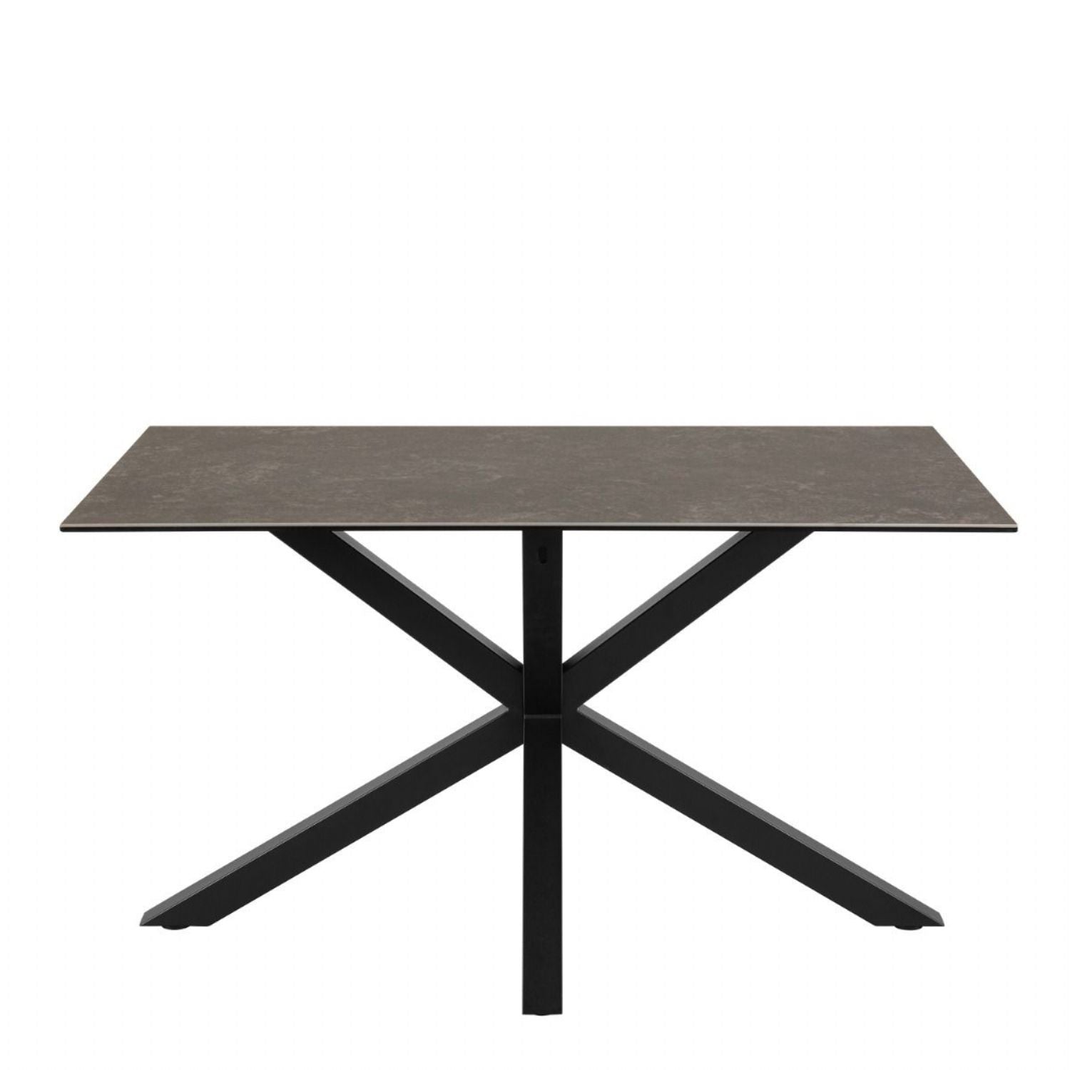 Heaven Dining Table with Ceramic Black Top 135x75.5cm