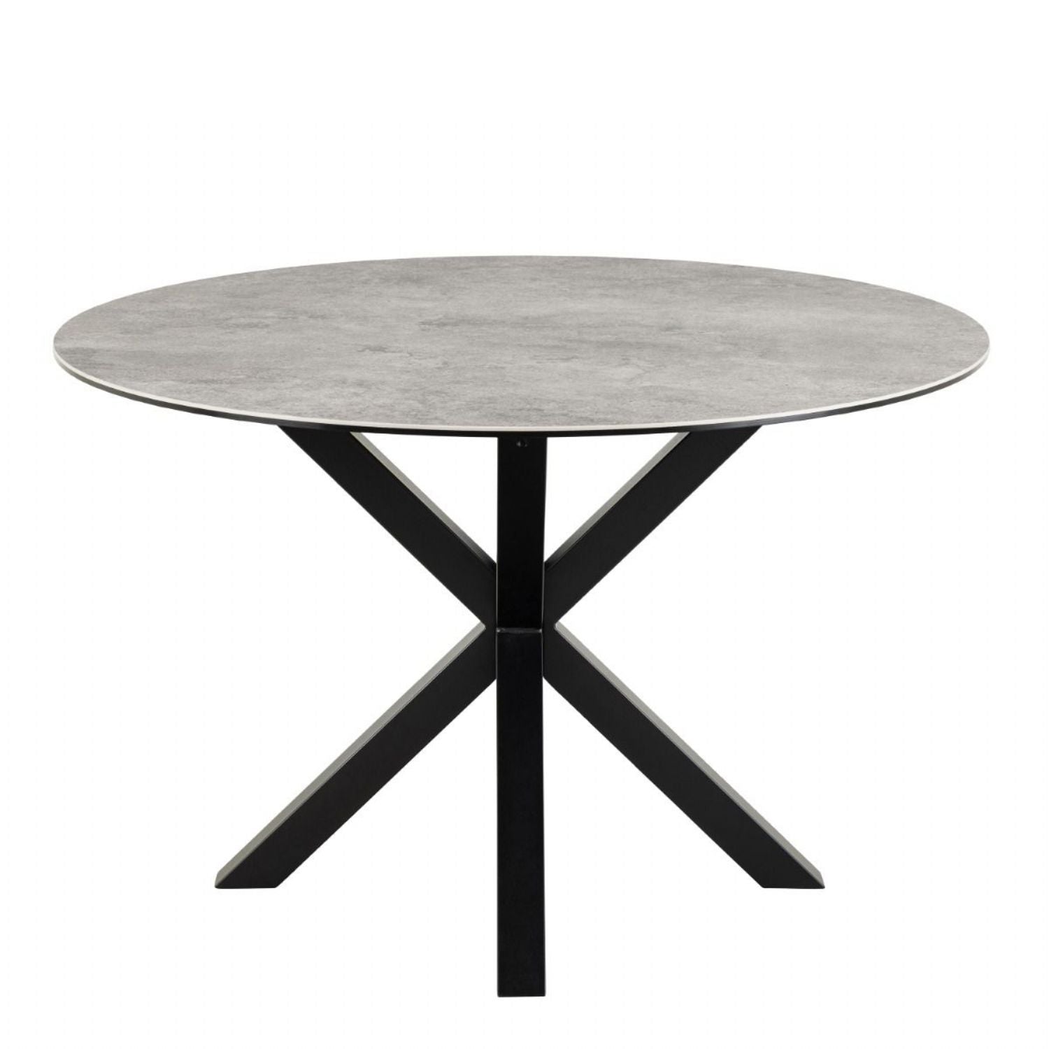 Heaven Round Dining Table with Ceramic Grey Top 119cm