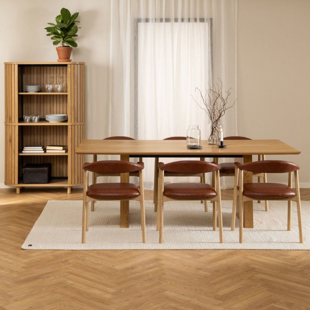 Colima Dining Table in Oak 210x75cm
