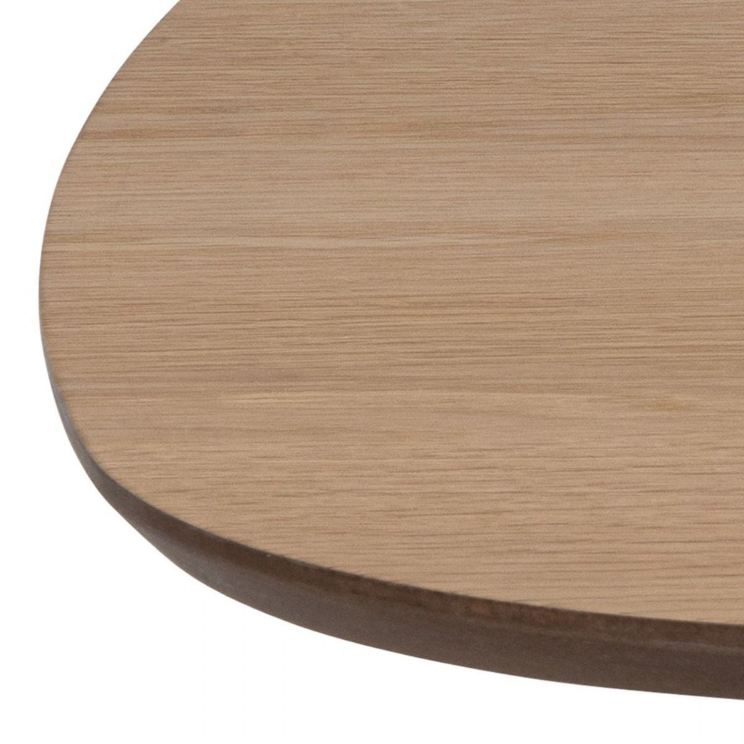 Caracas Square Coffee Table in Oak and Matt Black
