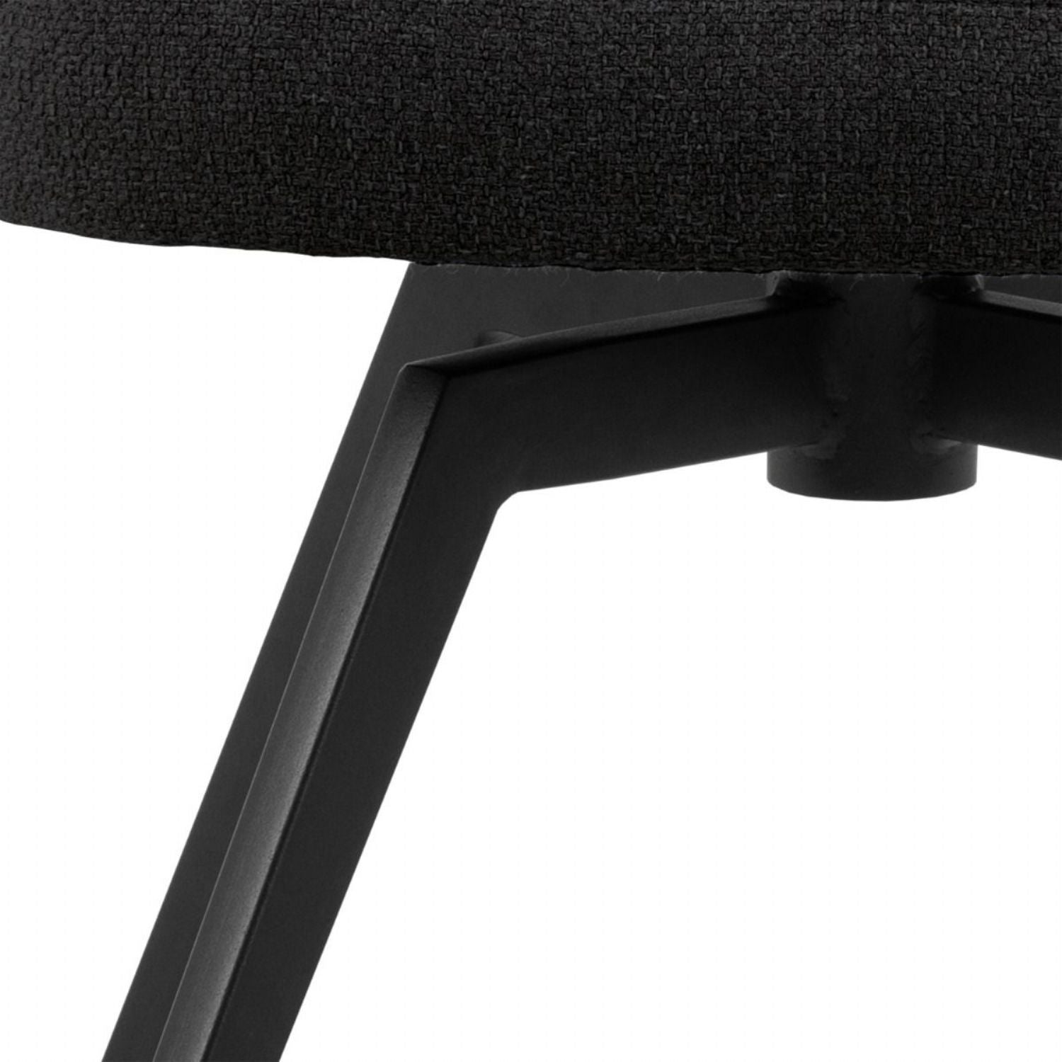 Soli Round Dining Table in Oak and Black 120x75cm includes 4 Darlene Dining Chair includes Armrest and Swivel Function in Black