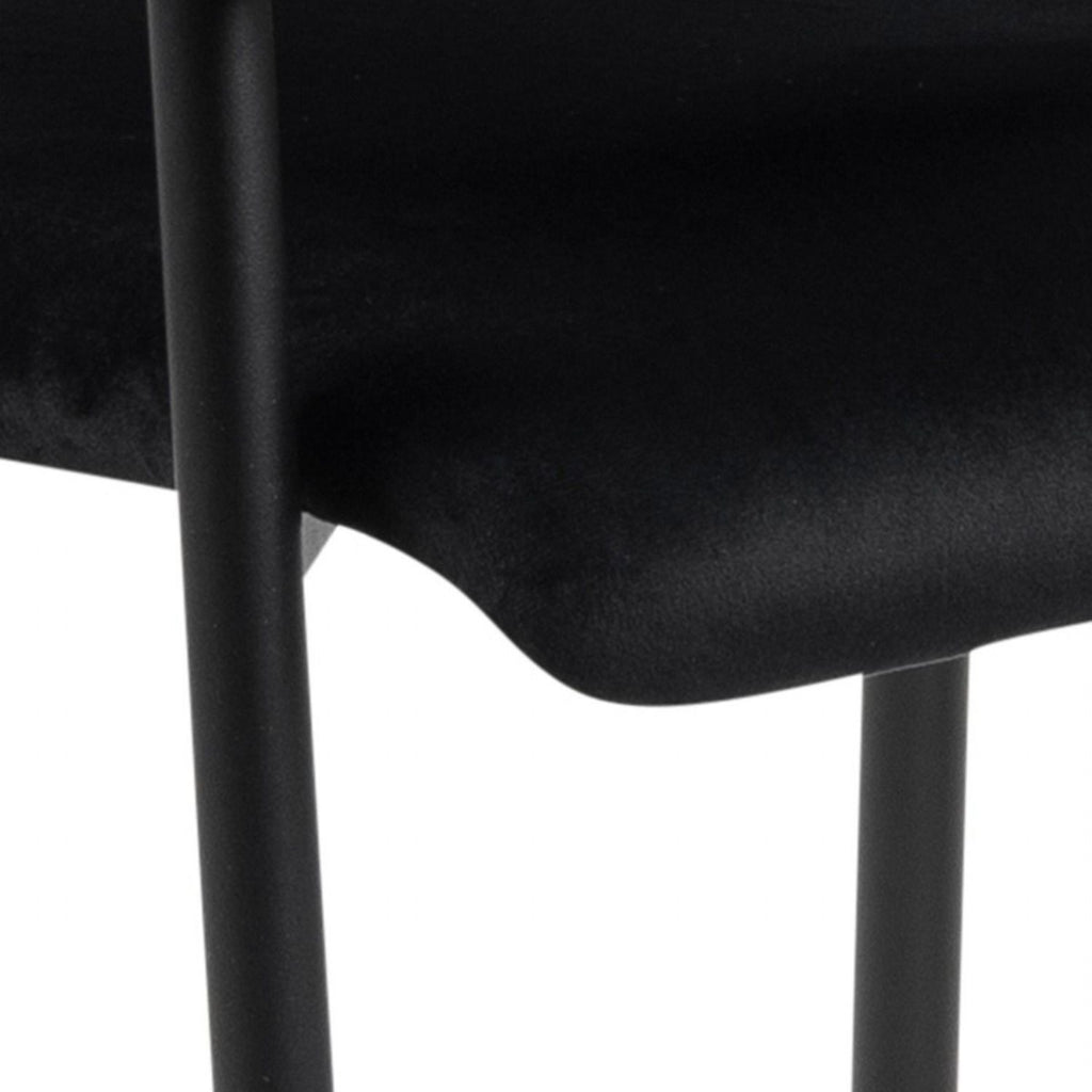 Christo Dining Table in Oak includes 6 Lima Dining Chair includes Armrest in Black