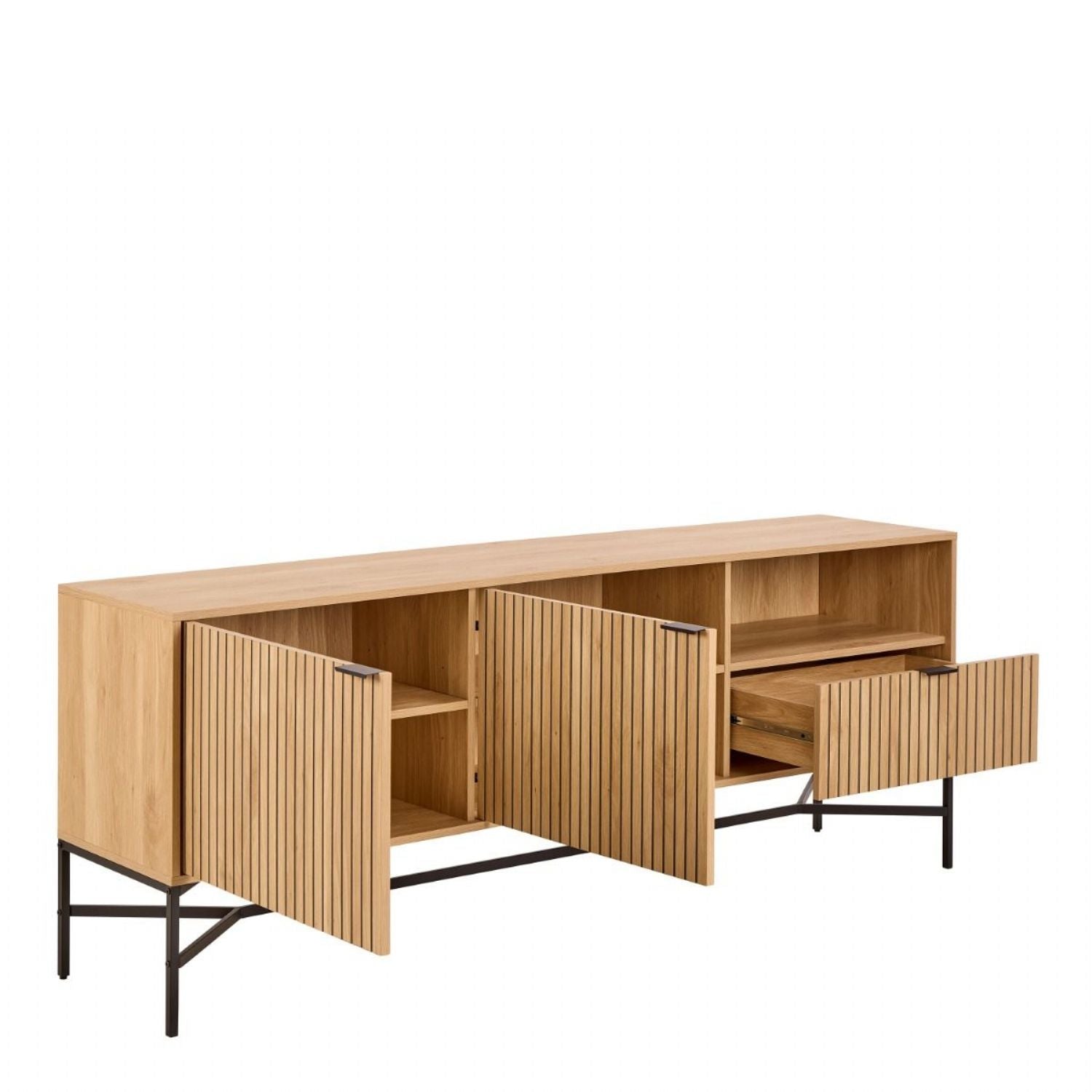 Jaipur Sideboard With 2 Doors and 1 Drawer in Oak