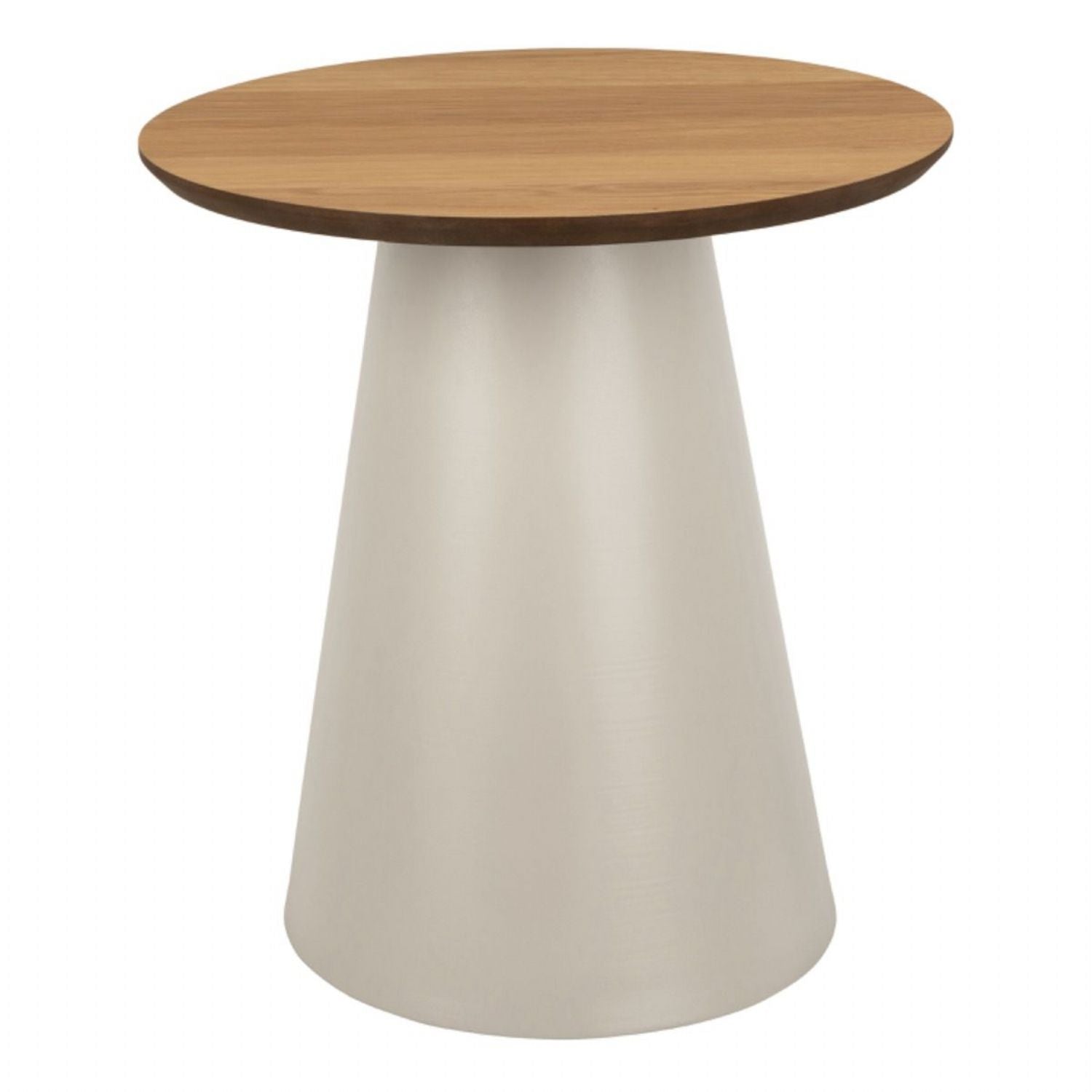 Soli Round Coffee Table in Oak Grey 45x48cm