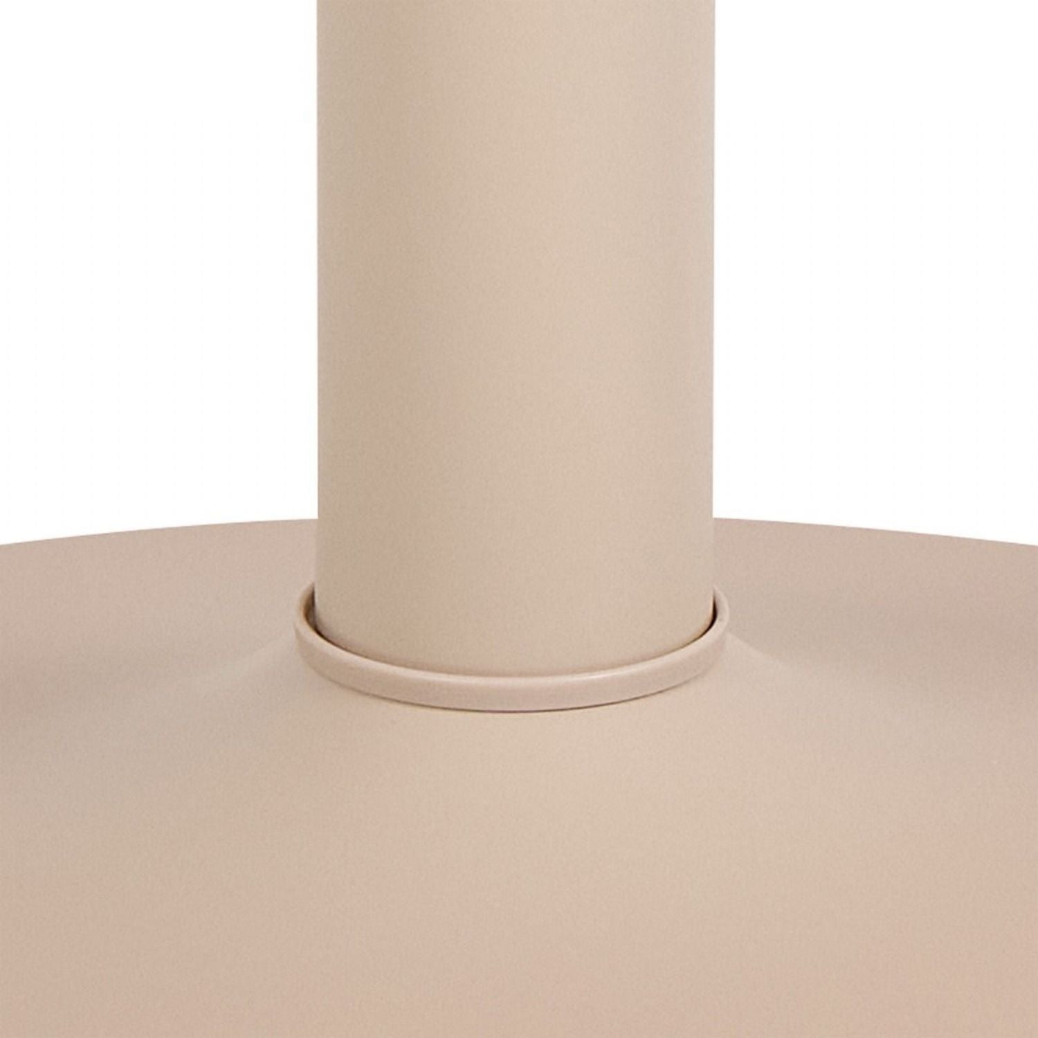 Ibiza Round Beige Dining Table with 4 Batilda Dining Chairs in Dark Grey