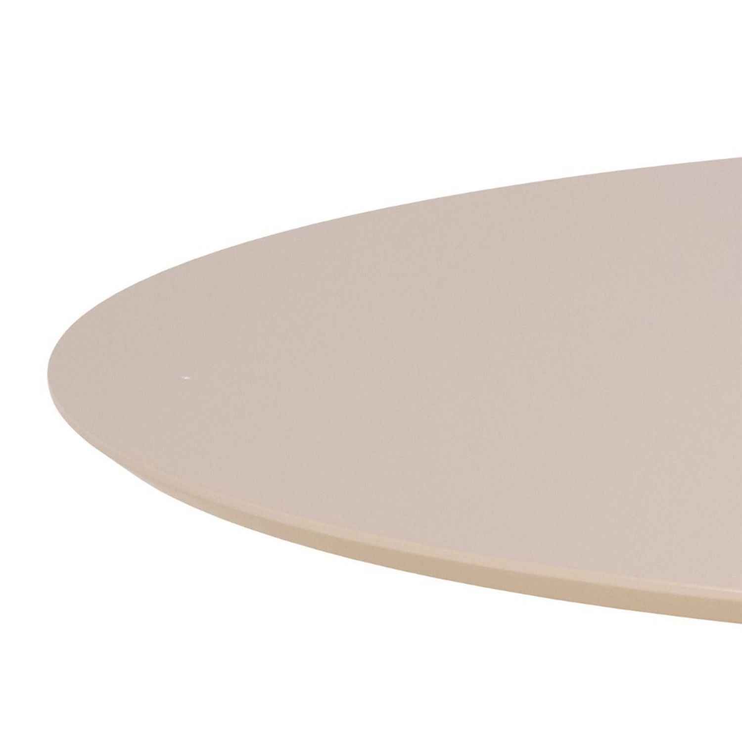 Ibiza Round Beige Dining Table with 4 Ella Swivel Cream Dining Chair