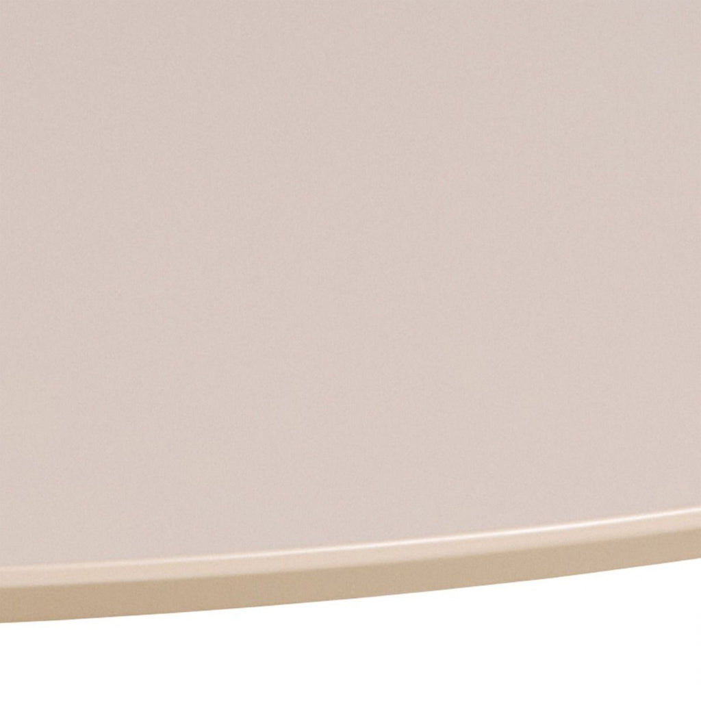 Ibiza Round Beige Dining Table with 4 Roxby Dining Chairs in Oak