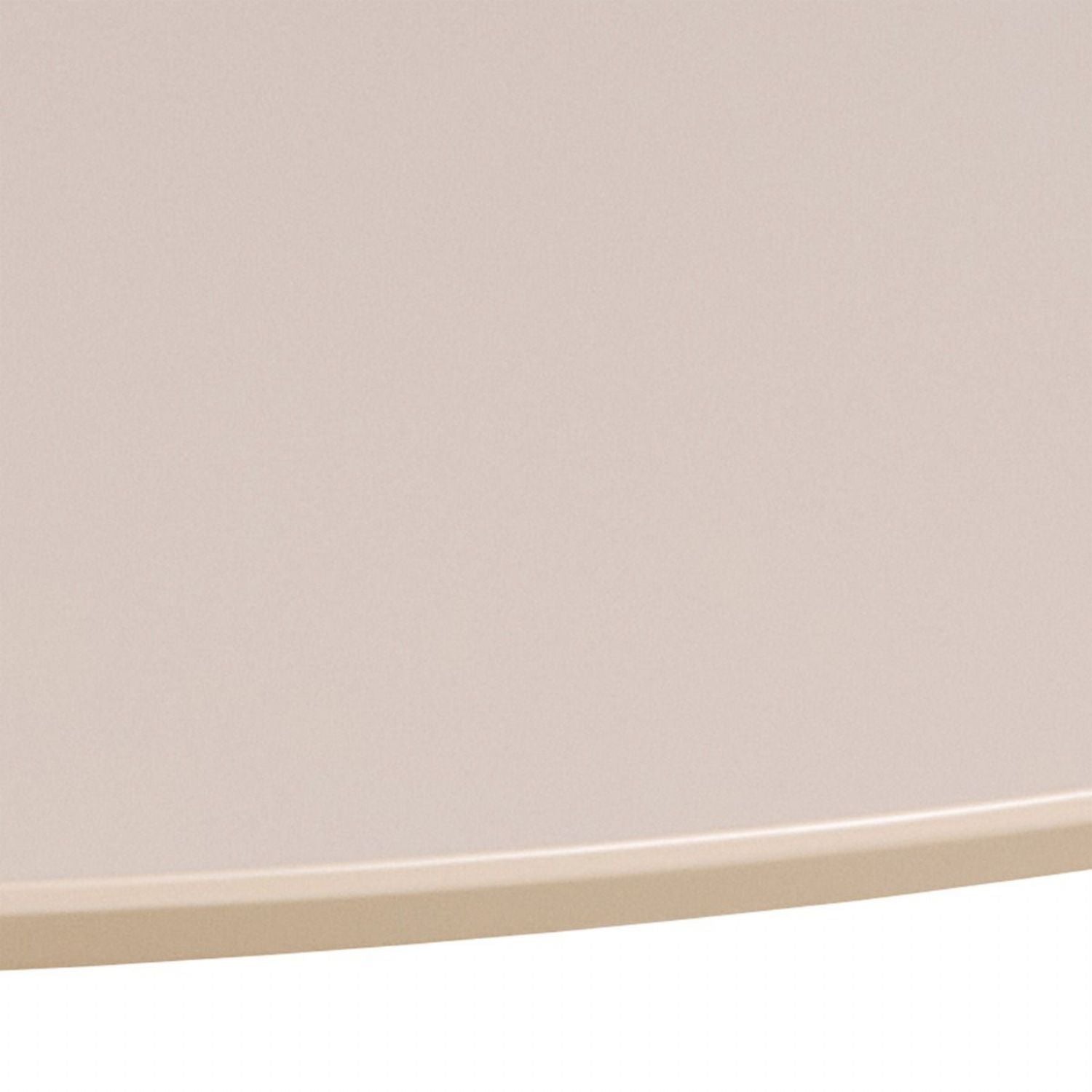 Ibiza Round Beige Dining Table with 4 Batilda Dining Chairs in Dark Grey