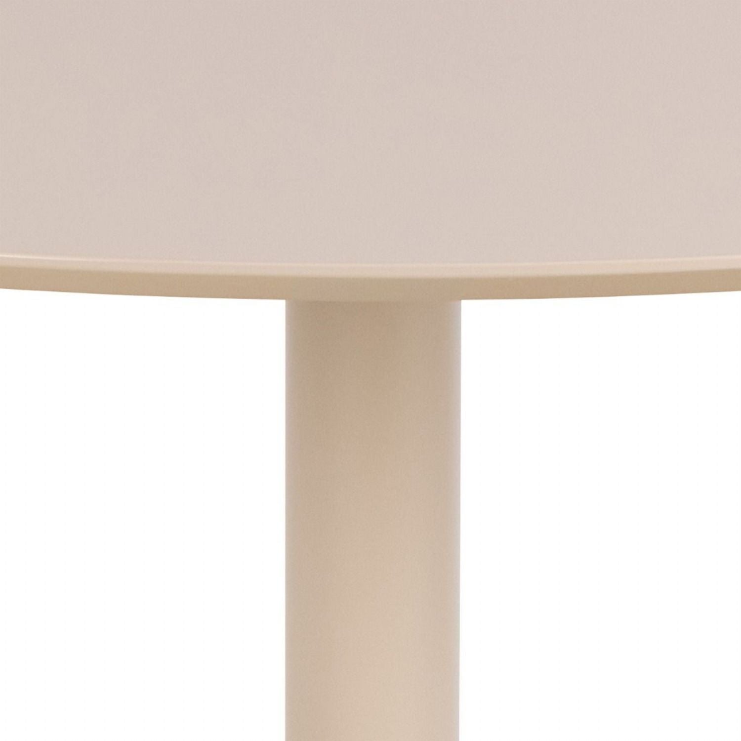 Ibiza Round Beige Dining Table with 4 Roxby Dining Chairs in Oak