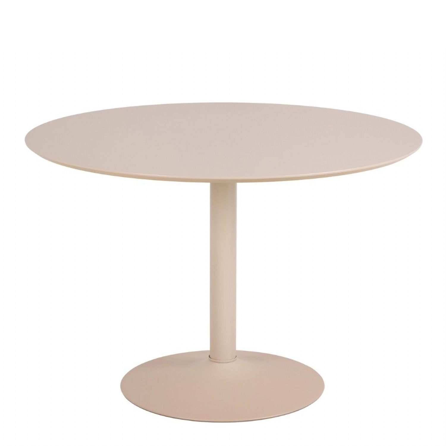 Ibiza Round Beige Dining Table with 4 Owen Dining Chairs in Beige