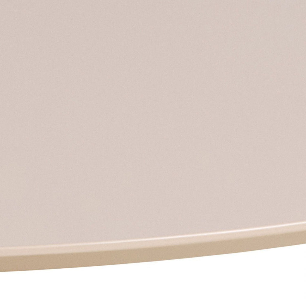 Ibiza Round Beige Dining Table with 4 Owen Dining Chairs in Beige