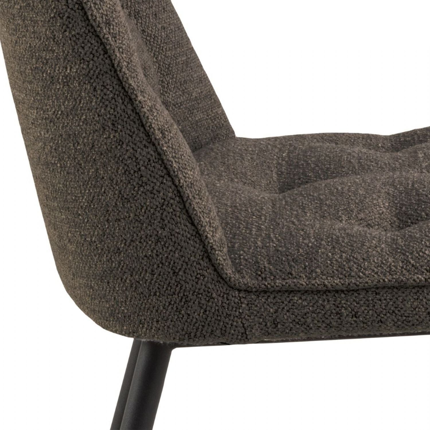 Wicklow Rectangular Dining Table in Grey and Black 140x75cm includes 4 Brooke Dining Chair in Taupe