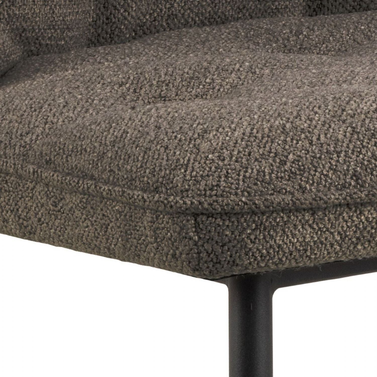 Wicklow Rectangular Dining Table in Grey and Black 140x75cm includes 4 Brooke Dining Chair in Taupe
