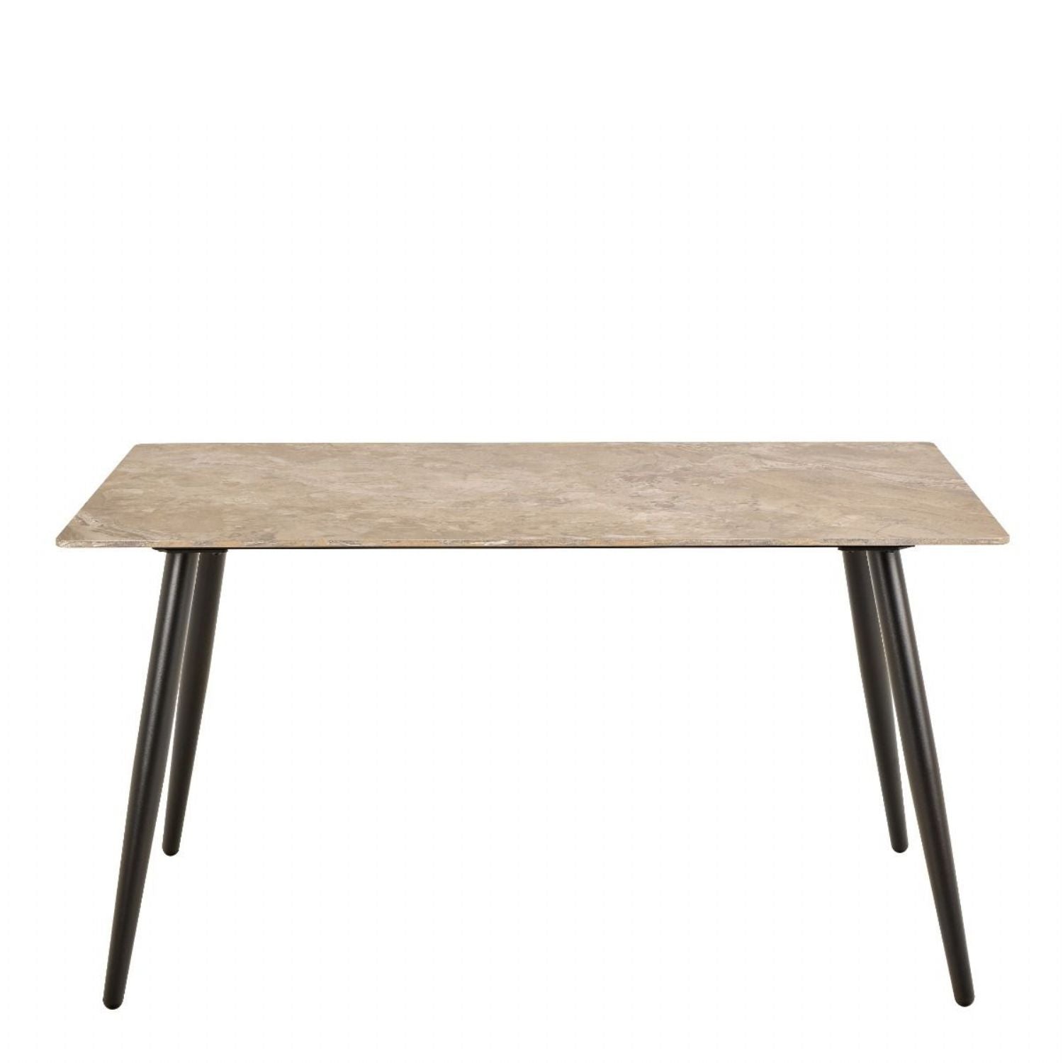 Wicklow Ceramic Dining Table Brown Black