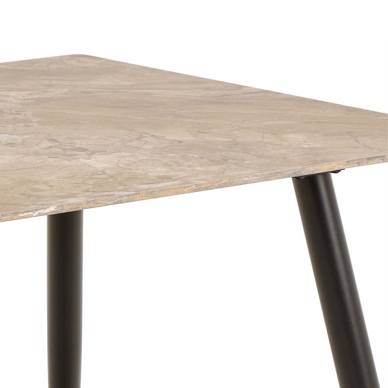 Wicklow Ceramic Dining Table Brown Black