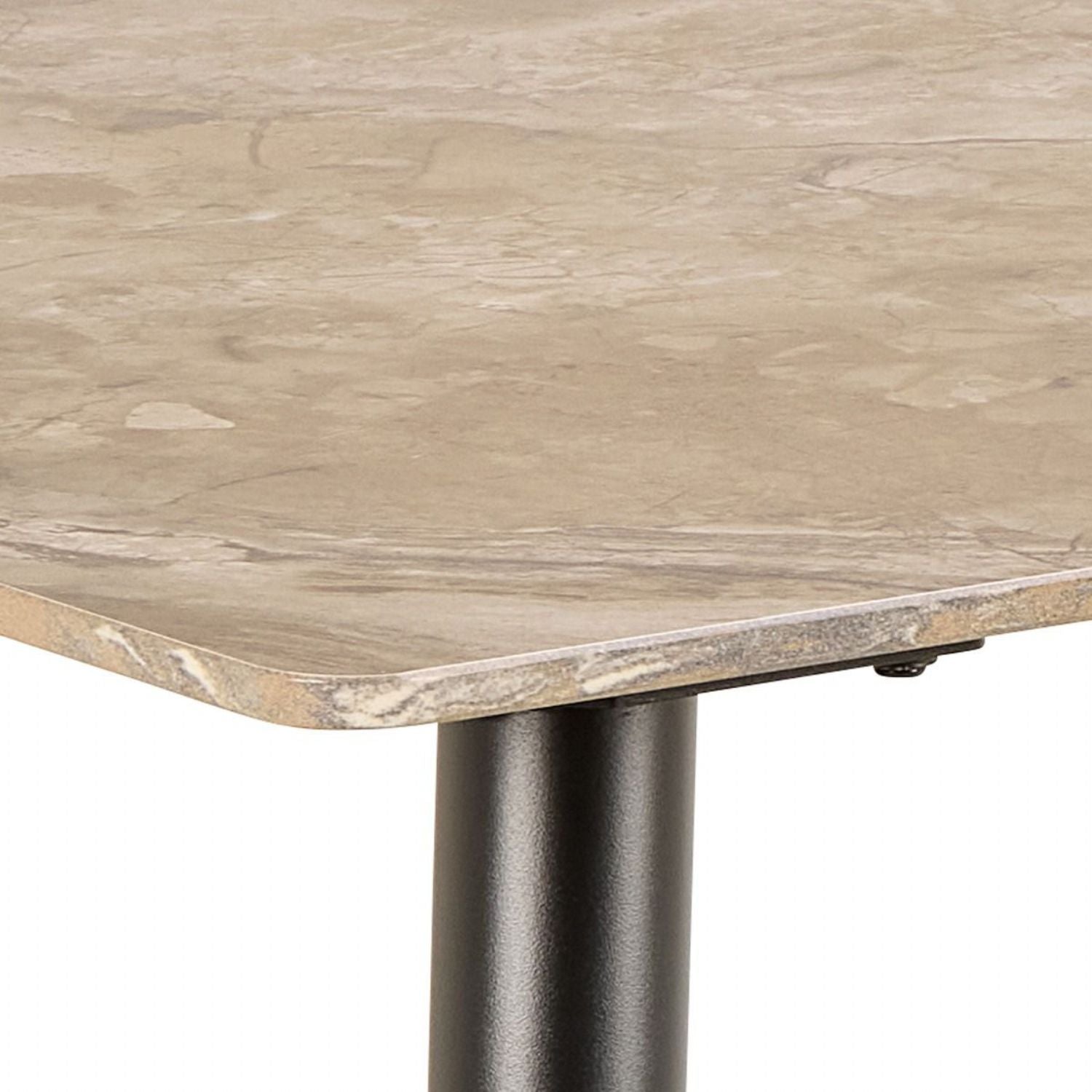 Wicklow Ceramic Dining Table Brown Black