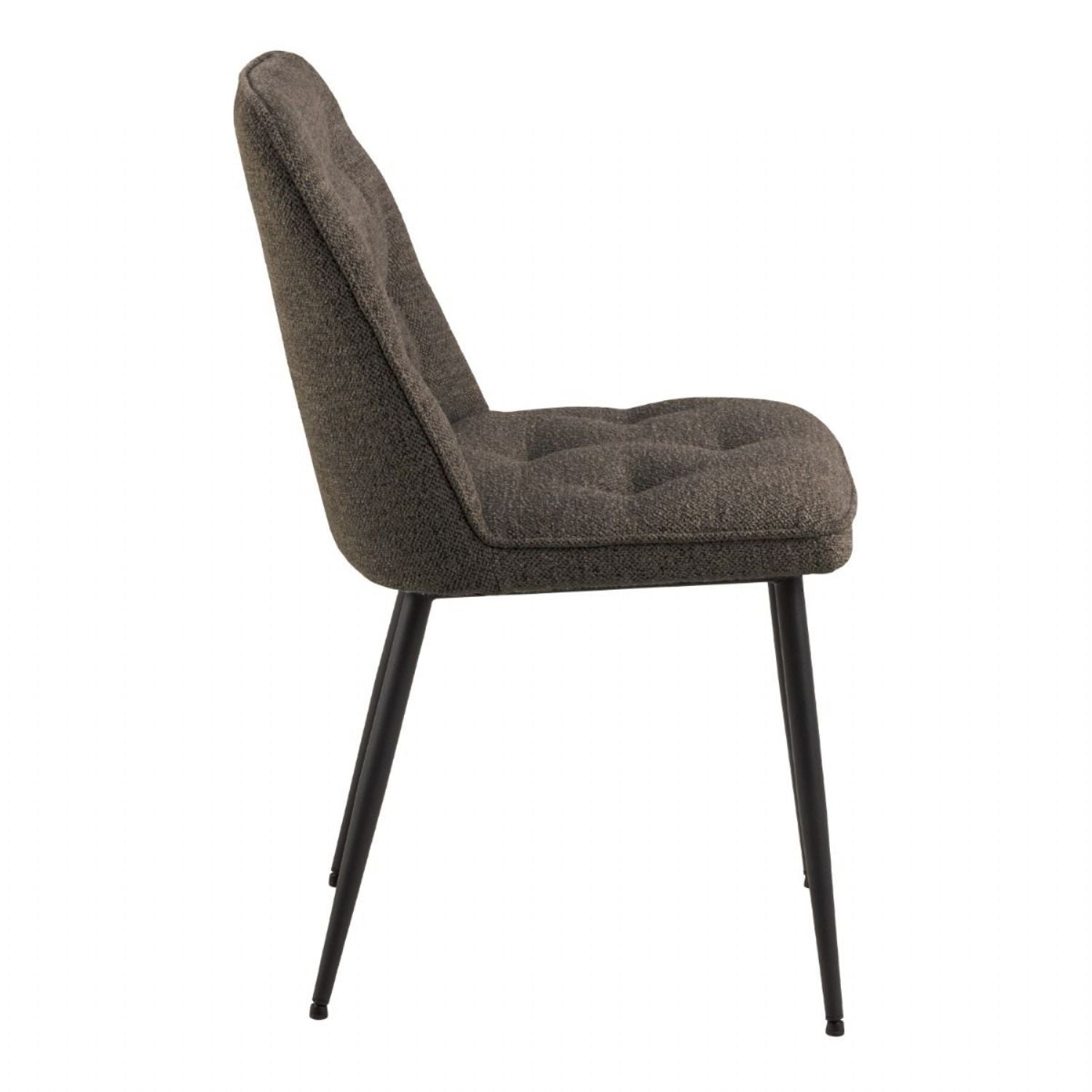 Wicklow Ceramic Dining Table Brown and Black 140x75cm includes 4 Brooke Dining Chair in Taupe