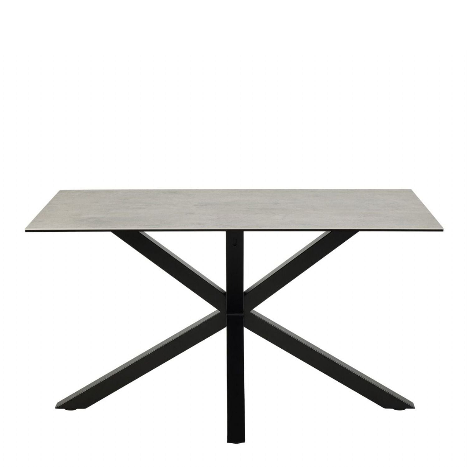 Heaven Dining Table with Ceramic Grey Top 135x75.5cm
