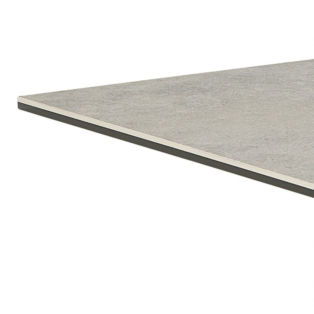 Heaven Dining Table with Ceramic Grey Top 135x75.5cm
