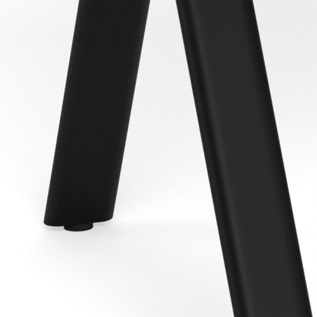 Bristol Dining Table in Wild Oak & Black Metal Base