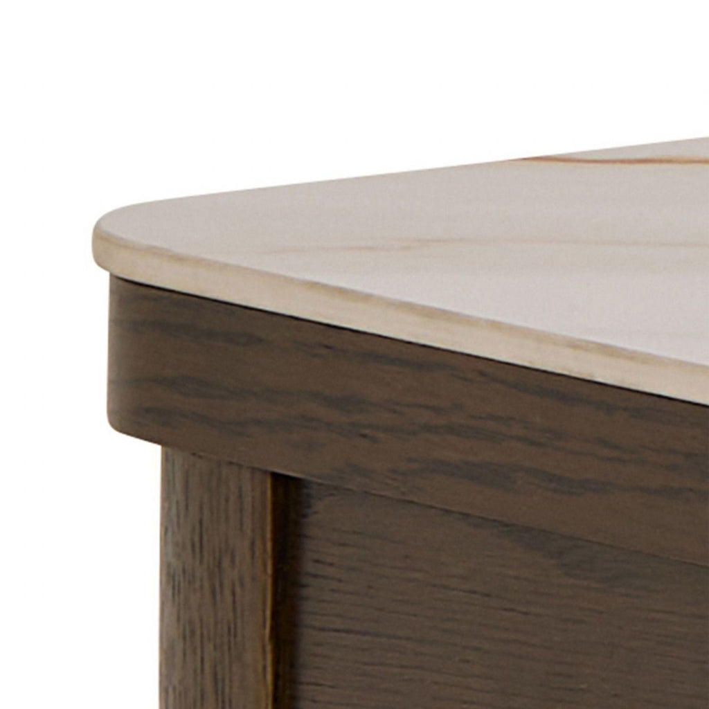 Southampton Console Table 1 Drawer in Cream Ceramic