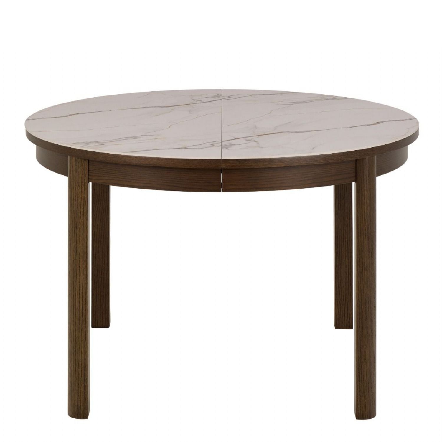 Southampton Round Extendable Dining Table in Cream Ceramic 120 220 x 120 x 75cm