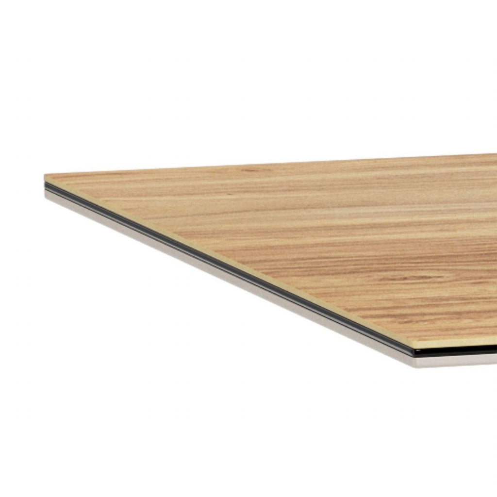 Heaven Dining Table with Wild Oak Ceramic Glass Top in Grey 200x100cm