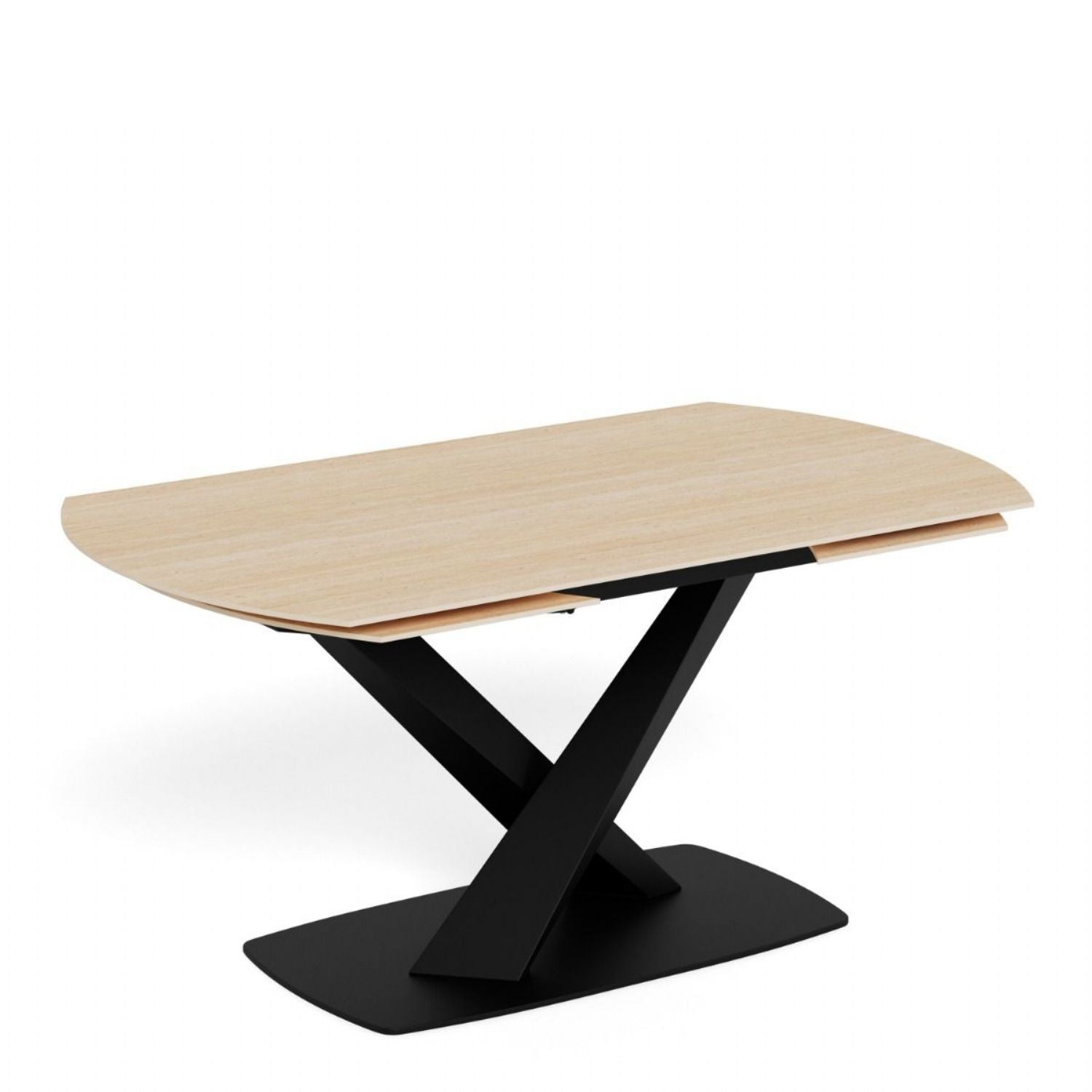 Morella Oval Extending Dining Table in Sand Ceramic 160 to 240cm