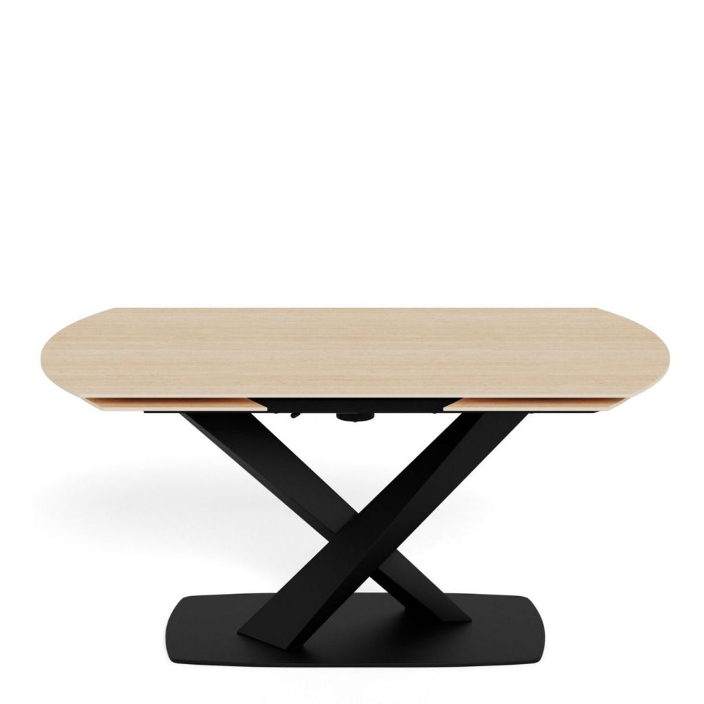 Morella Oval Extending Dining Table in Sand Ceramic 160 to 240cm