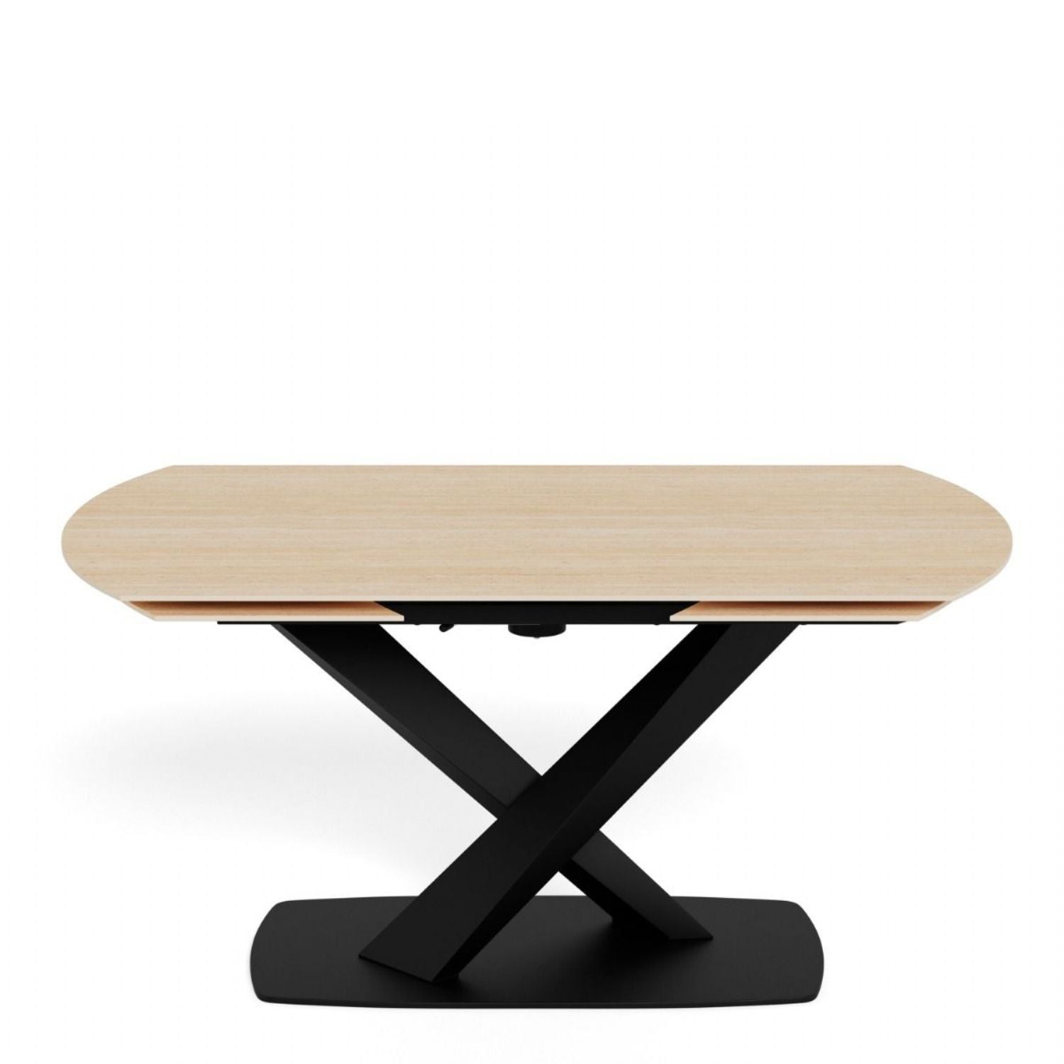 Morella Oval Extending Dining Table in Sand Ceramic 160 to 240cm