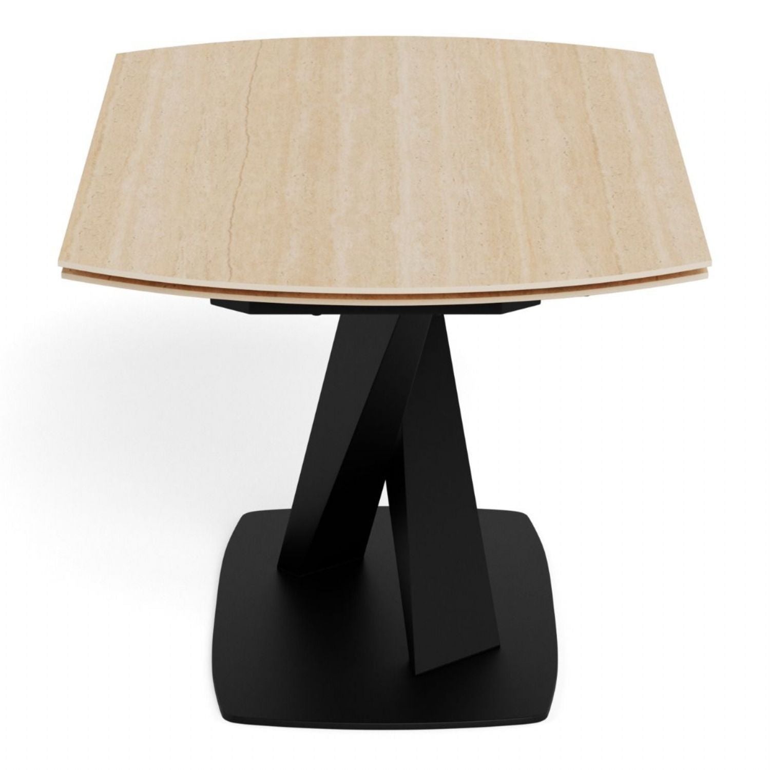 Morella Oval Extending Dining Table in Sand Ceramic 160 to 240cm