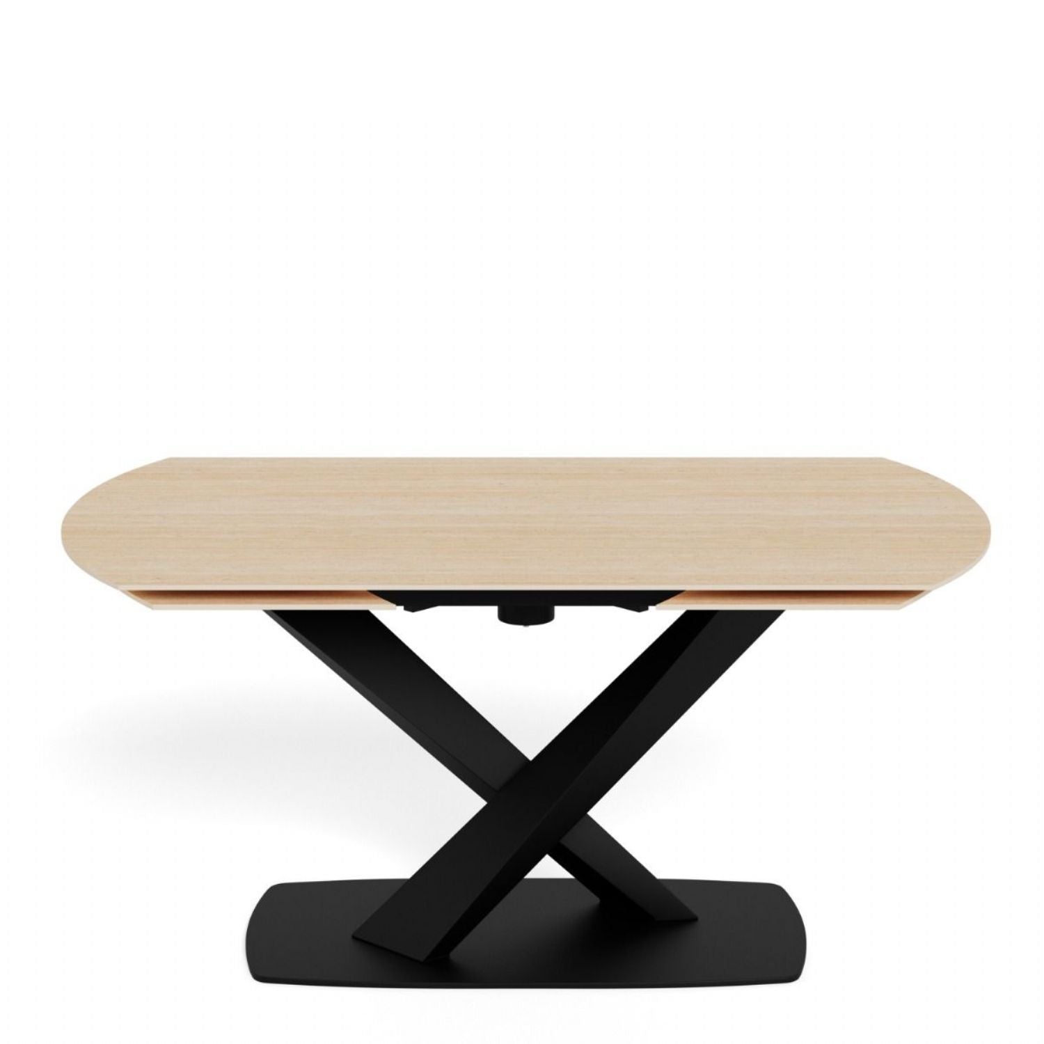 Morella Oval Extending Dining Table in Sand Ceramic 160 to 240cm