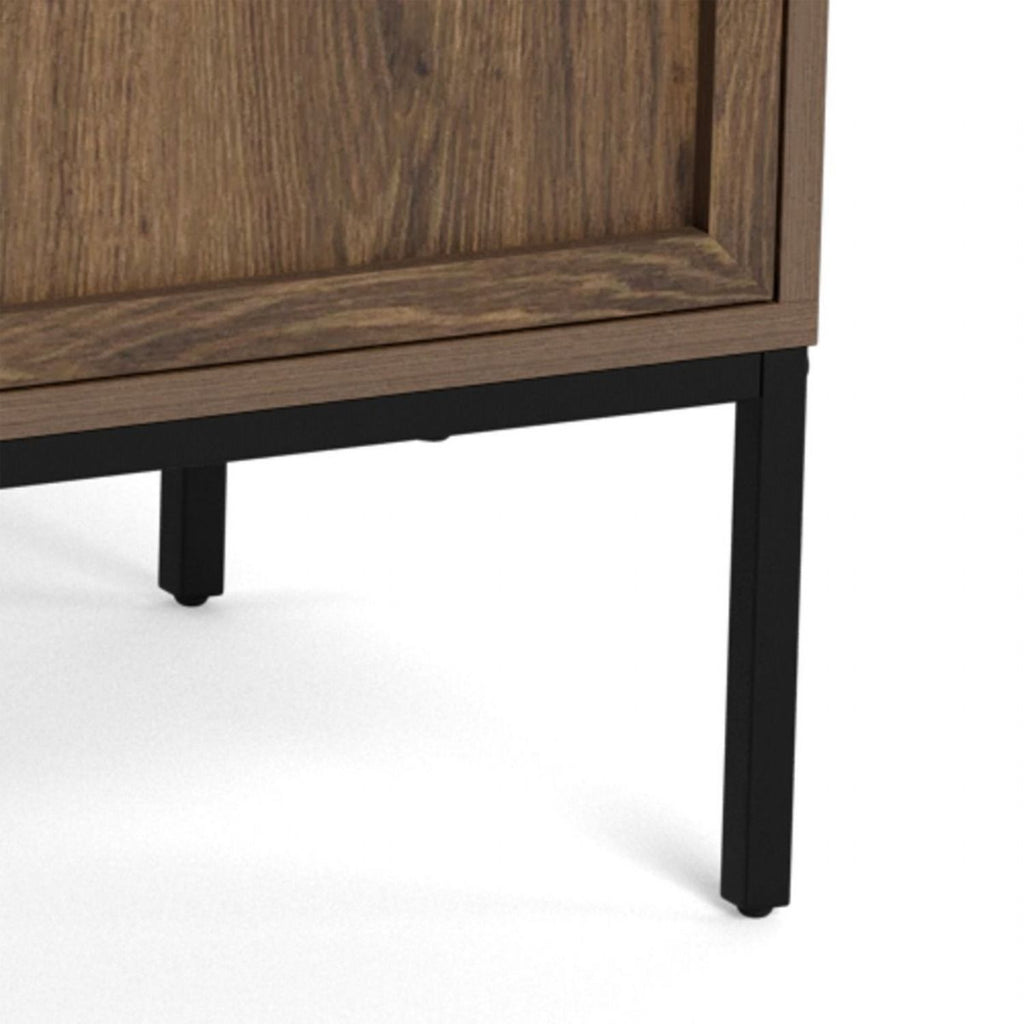 Palmdale Sideboard with 3 Doors in Smoked Oak