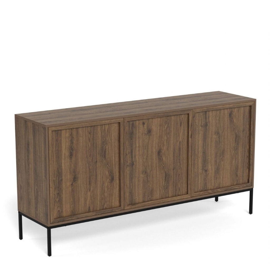 Palmdale Sideboard with 3 Doors in Smoked Oak