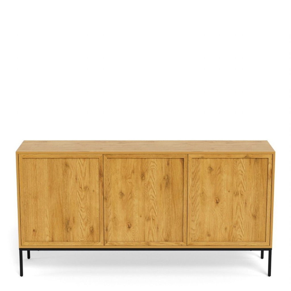 Palmdale Sideboard with 3 Doors in Wild Oak