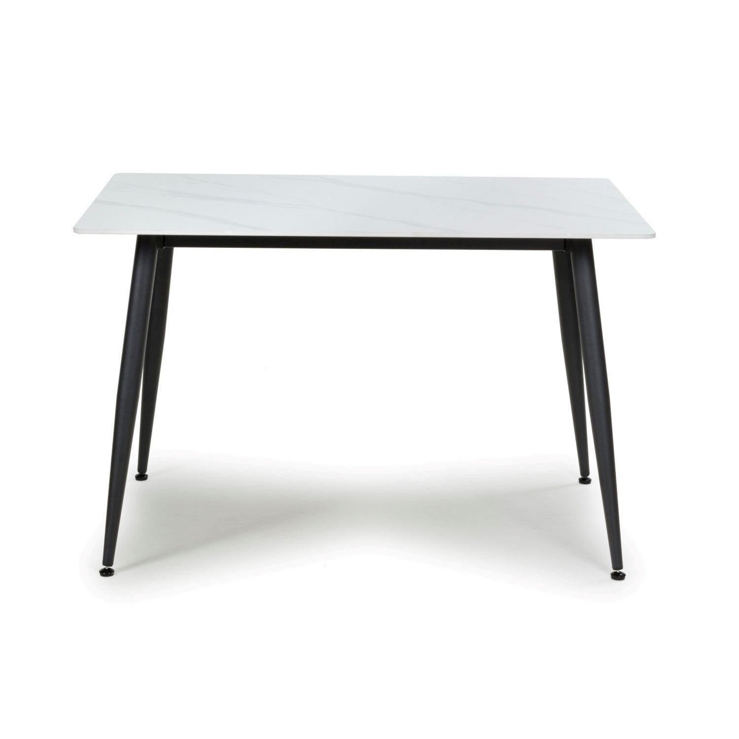 White Stone 120cm Dining Table