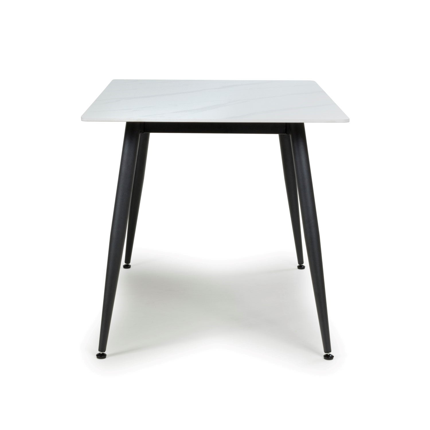 White Stone 120cm Dining Table