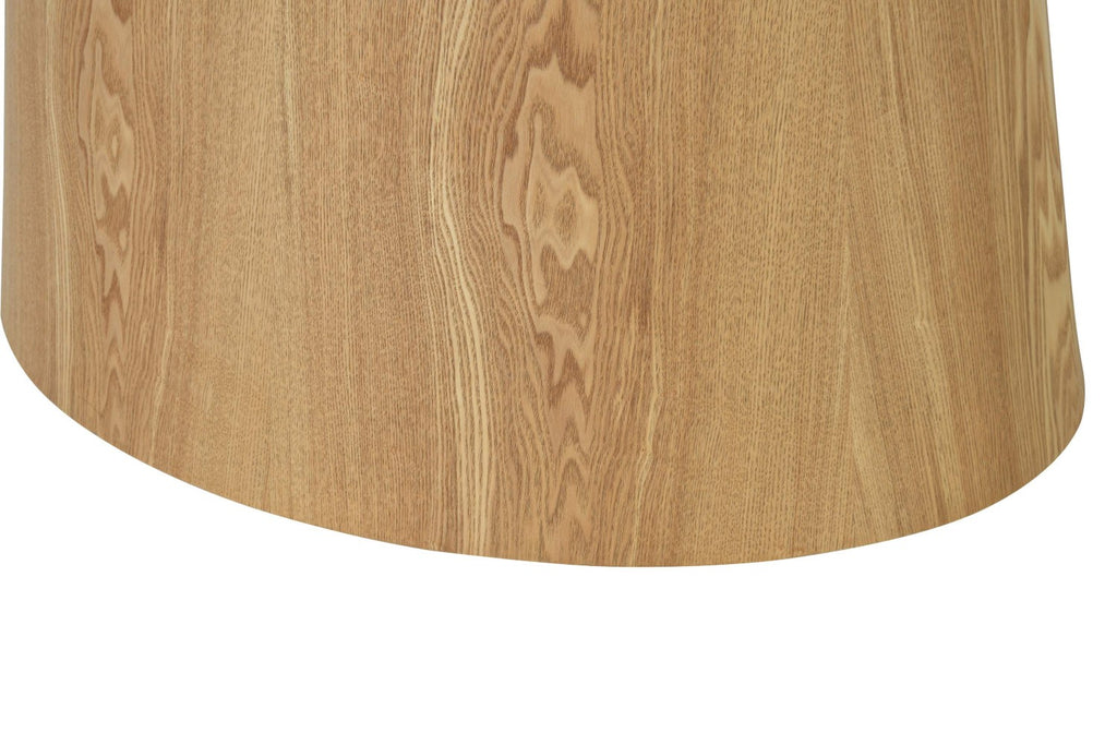 Natural Wooden 160cm Oval Dining Table Pedestal Base