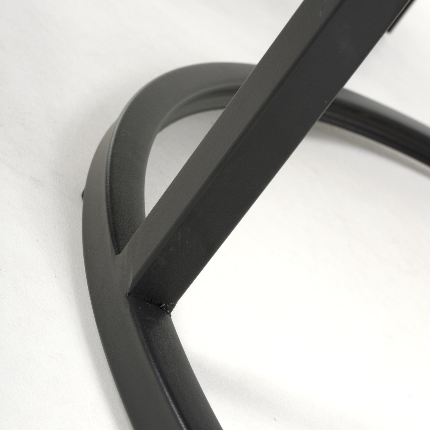 Black Marble Effect Round Nest of 2 Tables with Metal Legs