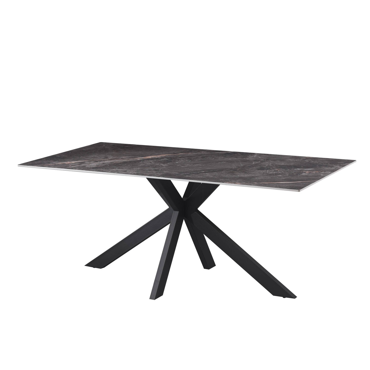 Tokyo Large 1.8m Ceramic Grey Dining Table