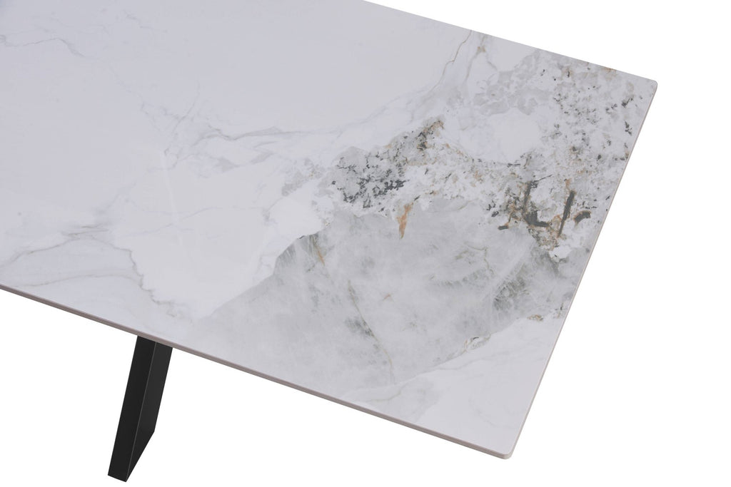 Tokyo Large 1.8m Ceramic White Dining Table