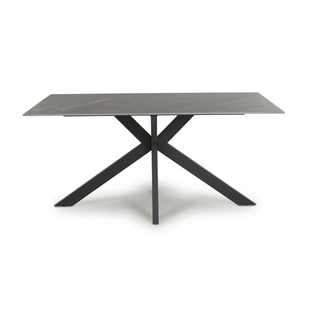 Tokyo Medium 1.6m Ceramic Grey Dining Table