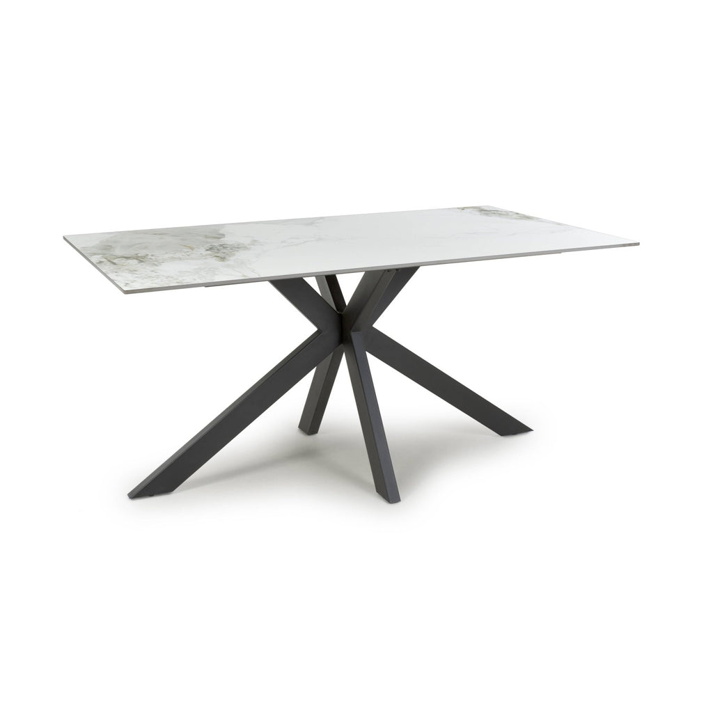Tokyo Medium 1.6m Ceramic White Dining Table