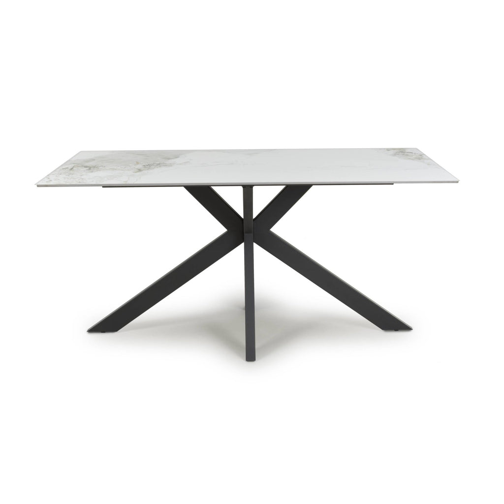 Tokyo Medium 1.6m Ceramic White Dining Table