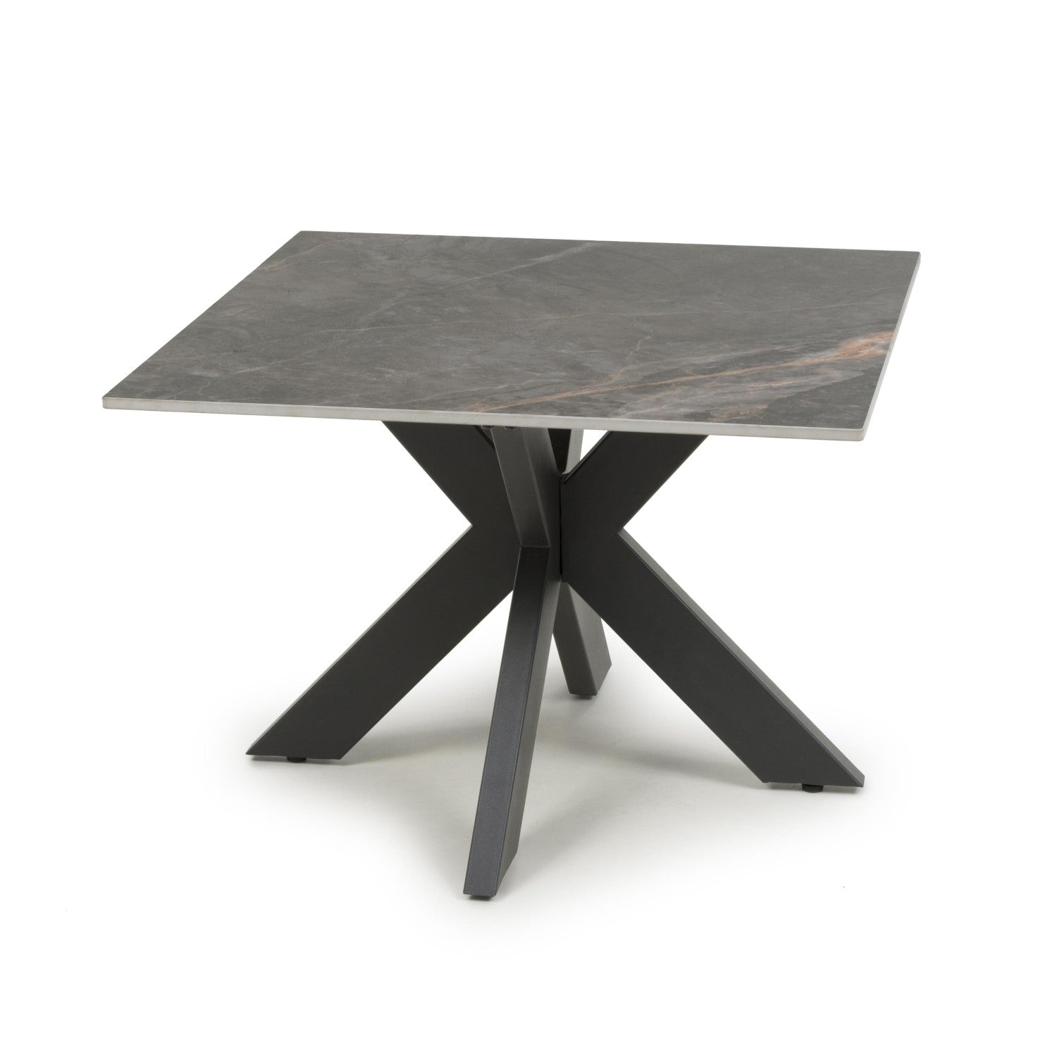 Tokyo Square Ceramic Grey End Table