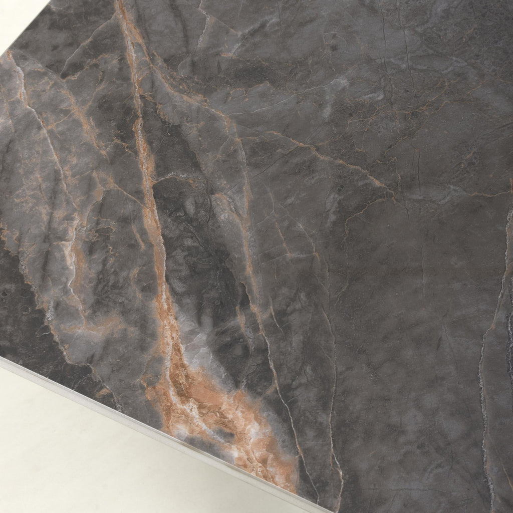 Tokyo Square Ceramic Grey End Table