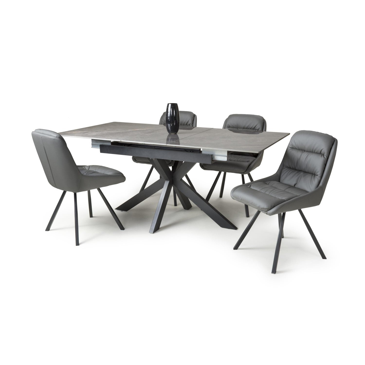 Tokyo Extender Grey and 4 Arnhem Grey Dining Set