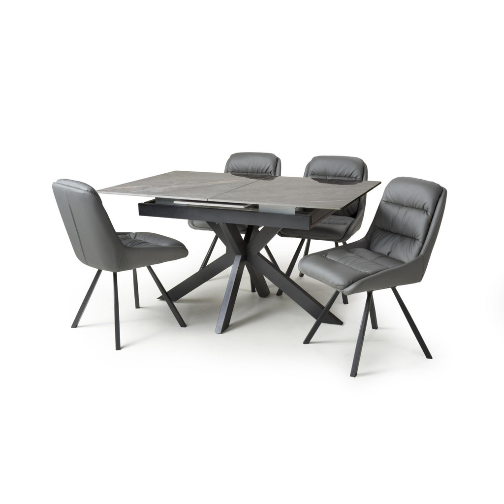 Tokyo Extender Grey and 4 Arnhem Grey Dining Set
