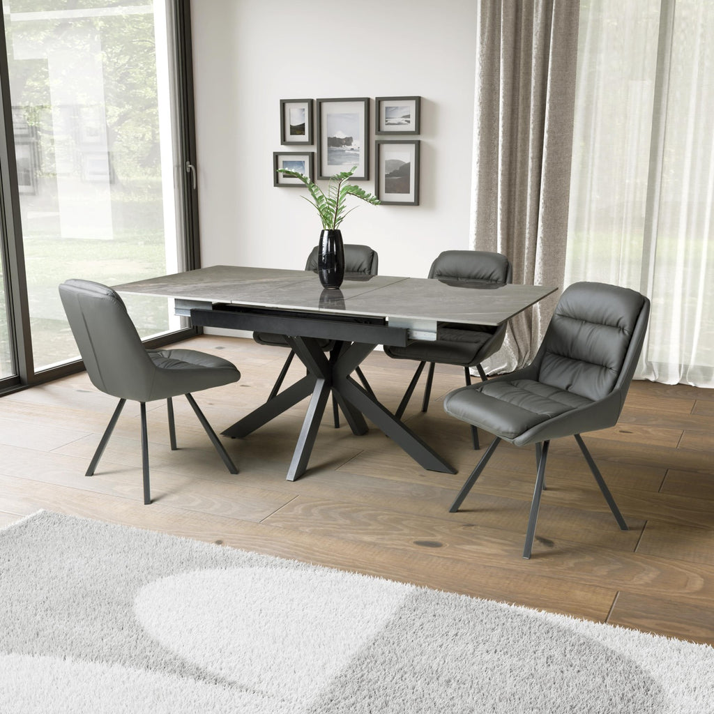 Tokyo Extender Grey and 4 Arnhem Grey Dining Set