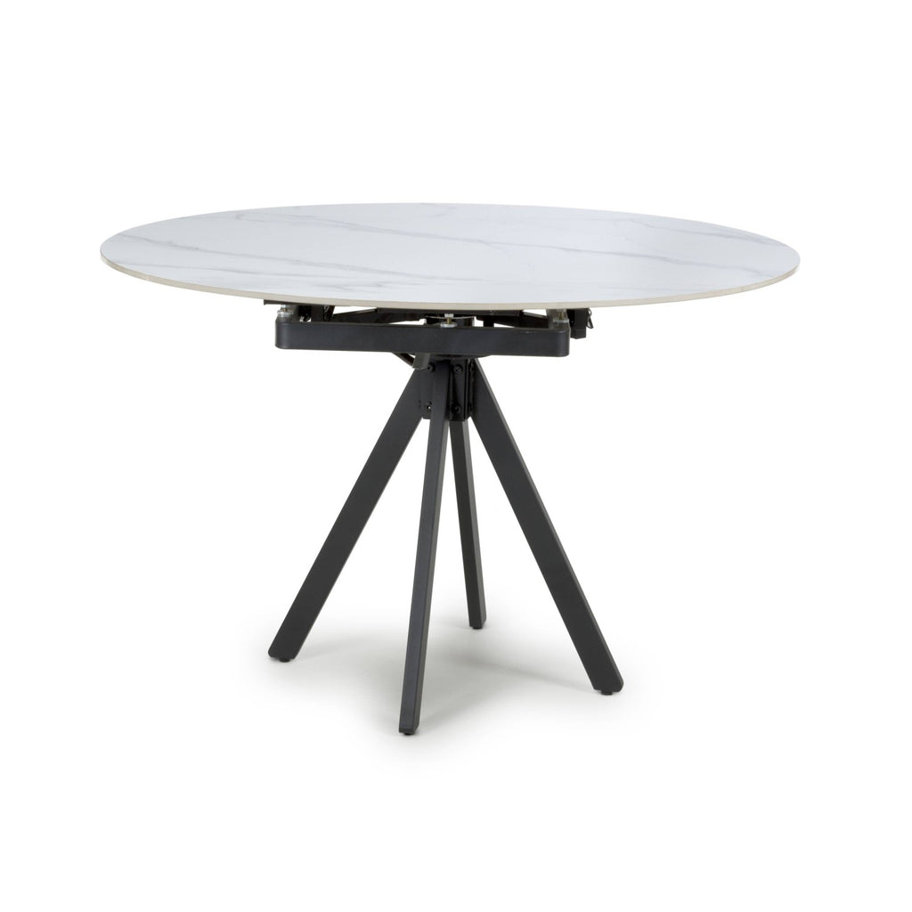 Rotana Rotating White 1.2m Dining Table